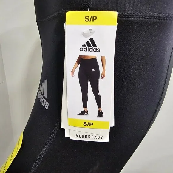 Adidas  High Waist 7/8 3-Stripe Active Tight with Pocket Leggings - Picture 7 of 9